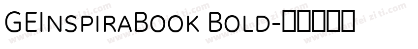 GEInspiraBook Bold字体转换